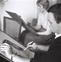 Renate Lamert und Peter Sorge, Hannelore Müller zeichnend