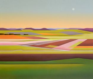 Abend im Herbst (Hessische Landschaft)